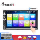 Podofo 2 din car radio 7" autoradio Multimedia player MP5 Auto Car audio Autoradio Bluetooth USB Backup Monitor 2din auto radio