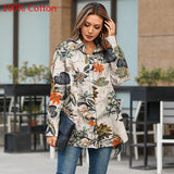 Celmia White Shirt 2021 Autumn Tunics Women Fashion Long Sleeve Blouse Lapel Casual Solid Button Asymmetrical Tops Party Blusas