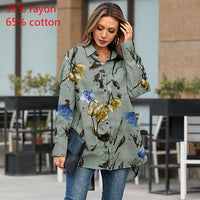 Celmia White Shirt 2021 Autumn Tunics Women Fashion Long Sleeve Blouse Lapel Casual Solid Button Asymmetrical Tops Party Blusas