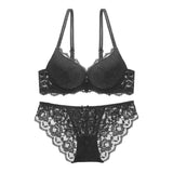 Women Girls Ladies Strappy Soft Sexy Lace Bra Set See-through Lingerie Lingerie Underwear Panties