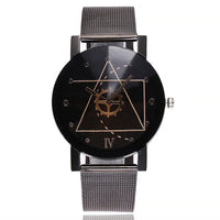 Casual Quartz Stainless Steel Band Marble Strap Watch Analog Wrist Watch