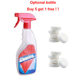 Multifunctional effervescent spray cleaner set tablets bathroom toilet Bath crock kitchen sink car glass All Purpose Cleaner