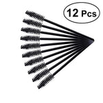 12pcs Eyelash Mascara Brushes Wands Applicator Eyebrow Brush Makeup Tool Kit Mini Nylon Brushes