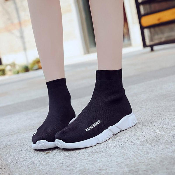 Outdoors Adults Trainers Summer Running Shoe for Men Woman Sock Footwear Sport Athletic Breathable Mesh Female Sneakers