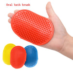 Soft Pet Dog Cat Bath Brush Comb Rubber Glove Hair Fur Grooming Massaging Massage Mit pet shower dog brush